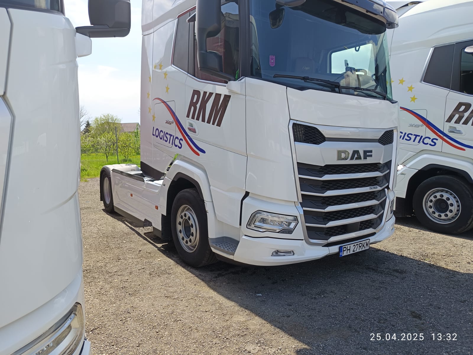 Close-up of Modern Transport Truck